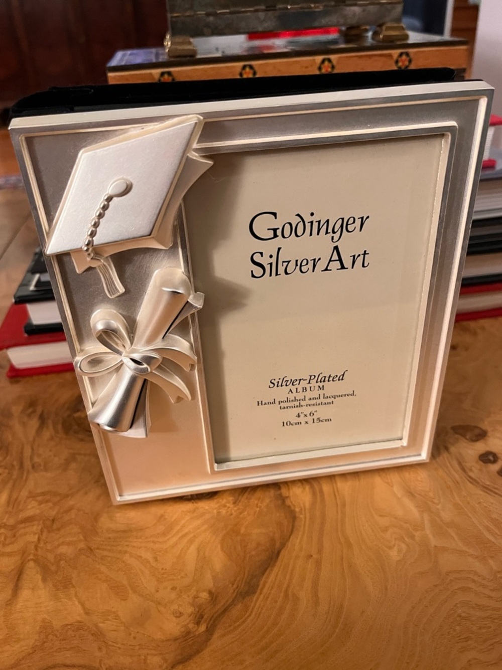 Godinger Silver-Plated Graduation Photo Album - Picture 3 of 12